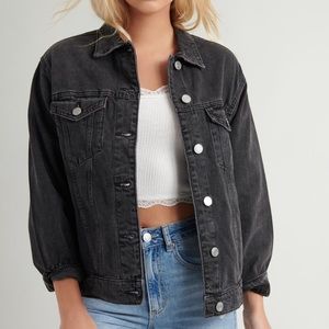 boyfriend black denim jacket